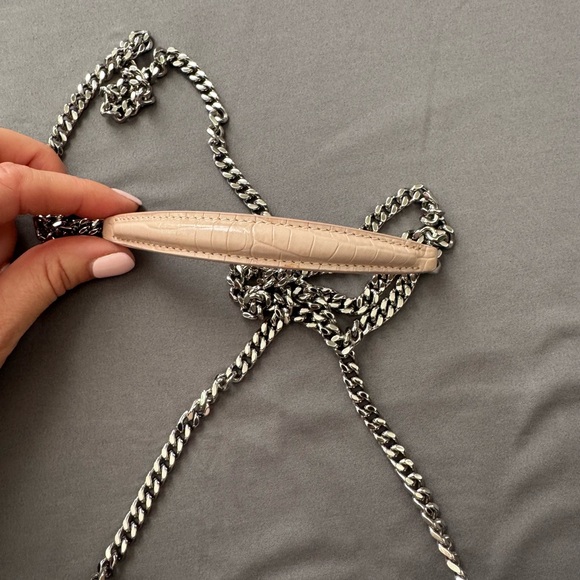 Yves Saint Laurent Blush Croc-Embossed Crossbody Bag - Picture 3 of 8